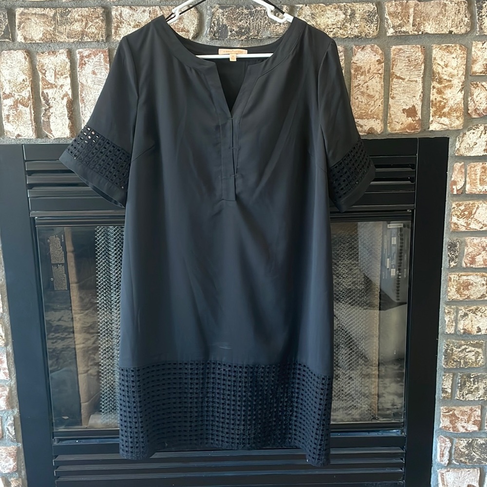 Gibson Latimer eyelet dress. Size M. Black.